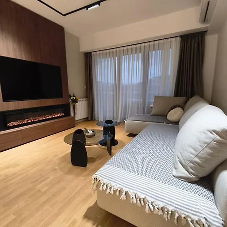 Apartman Luxury Panoramic Free Parking Fireplace Skopje