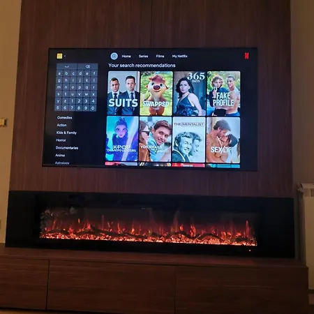 Luxury Panoramic Apartment Free Parking Fireplace * Скопье